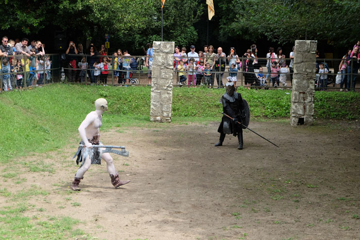 arena dei guerrieri al fantastico mondo del fantastico al castello di lunghezza