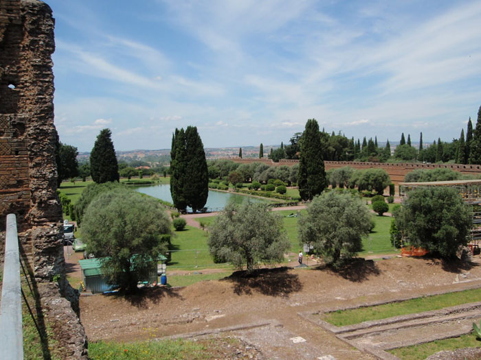 villa adriana tivoli Il pecile villa adriana tivoli Il pecile